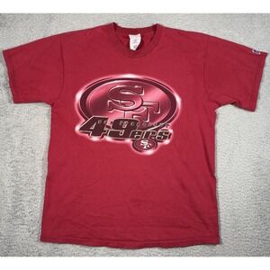 Vintage San Francisco 49ers Pro Player T-Shirt Mens Large‎ Red Made In USA